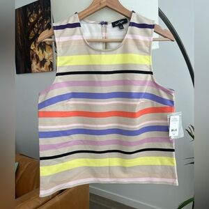 NWT Lord & Taylor Sleeveless Striped Top